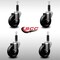 Service Caster 4'' SS Phenolic Wheel Swivel 1'' Expanding Stem Caster Set, 4PK SCC-SSEX20S414-PHS-1-4 - alternate 4
